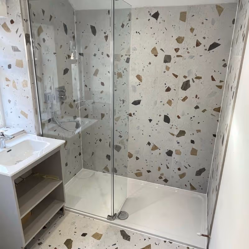 Shower newly fitted