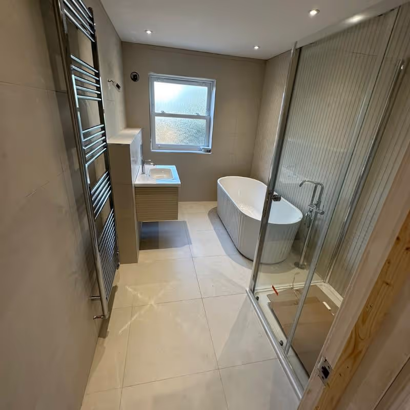 New bathroom installation