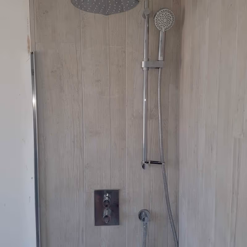 New shower