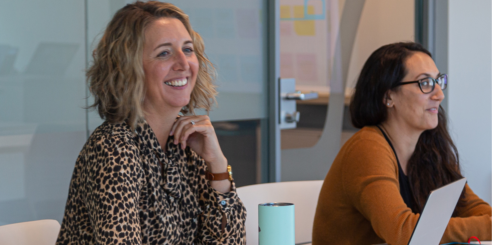 Team members participating in a meeting.