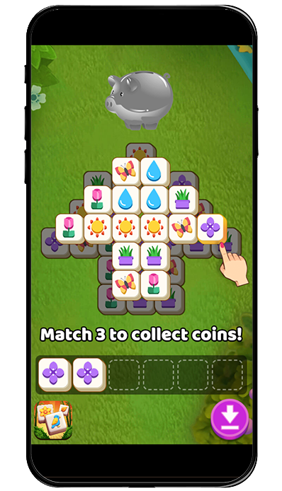 Tile Garden playable mahjong like ad image cover