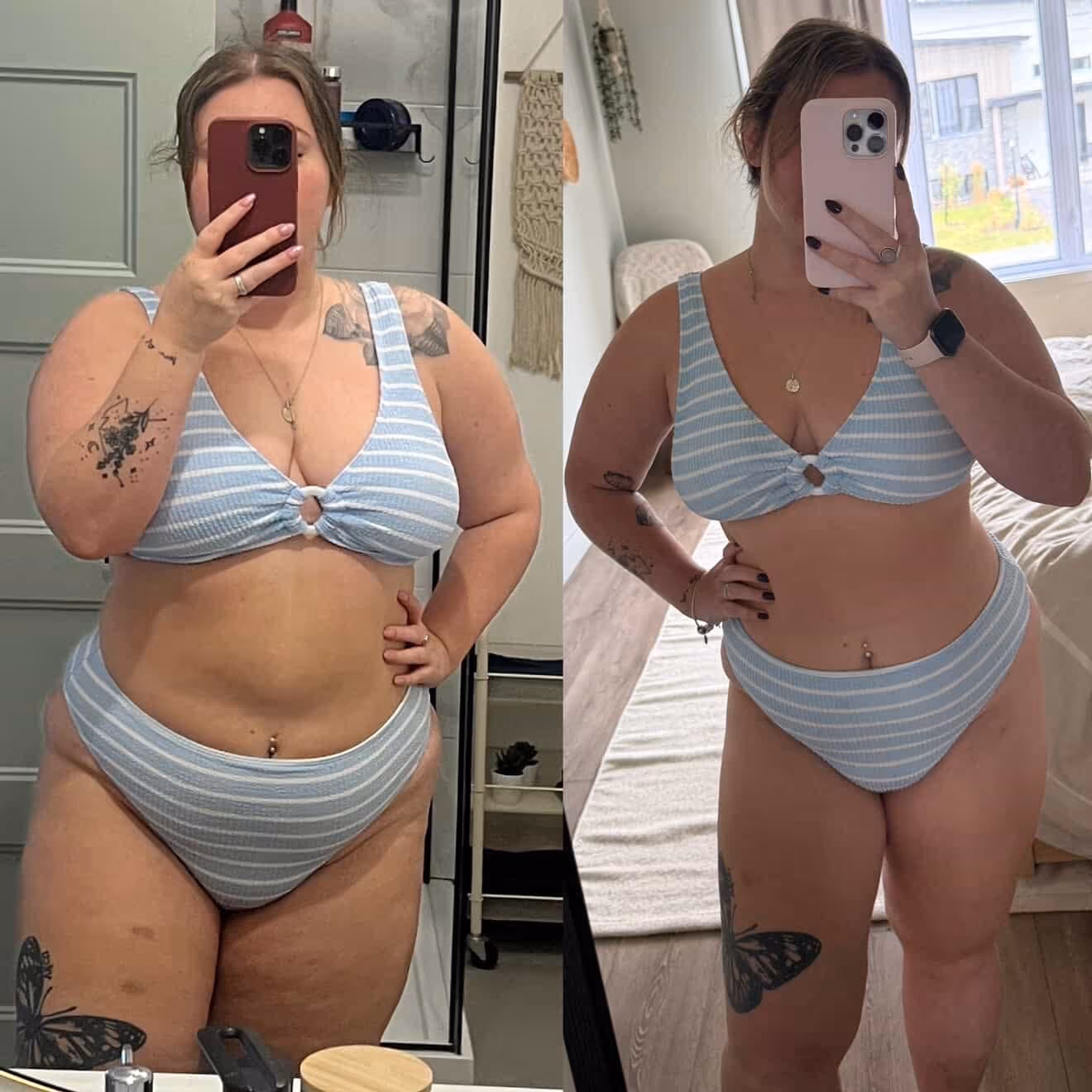 Photo d'une transformation d'une femme