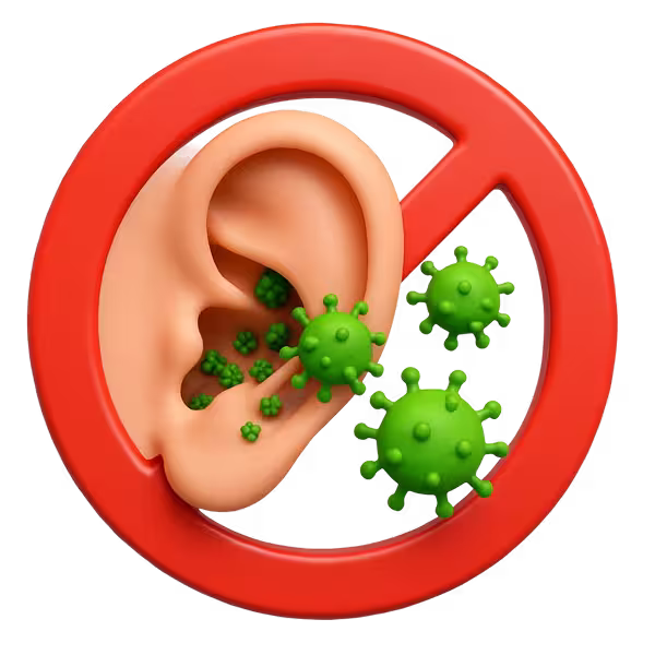 Icône prévention des infections ORL par un air purifié grâce au nettoyage de climatisation.