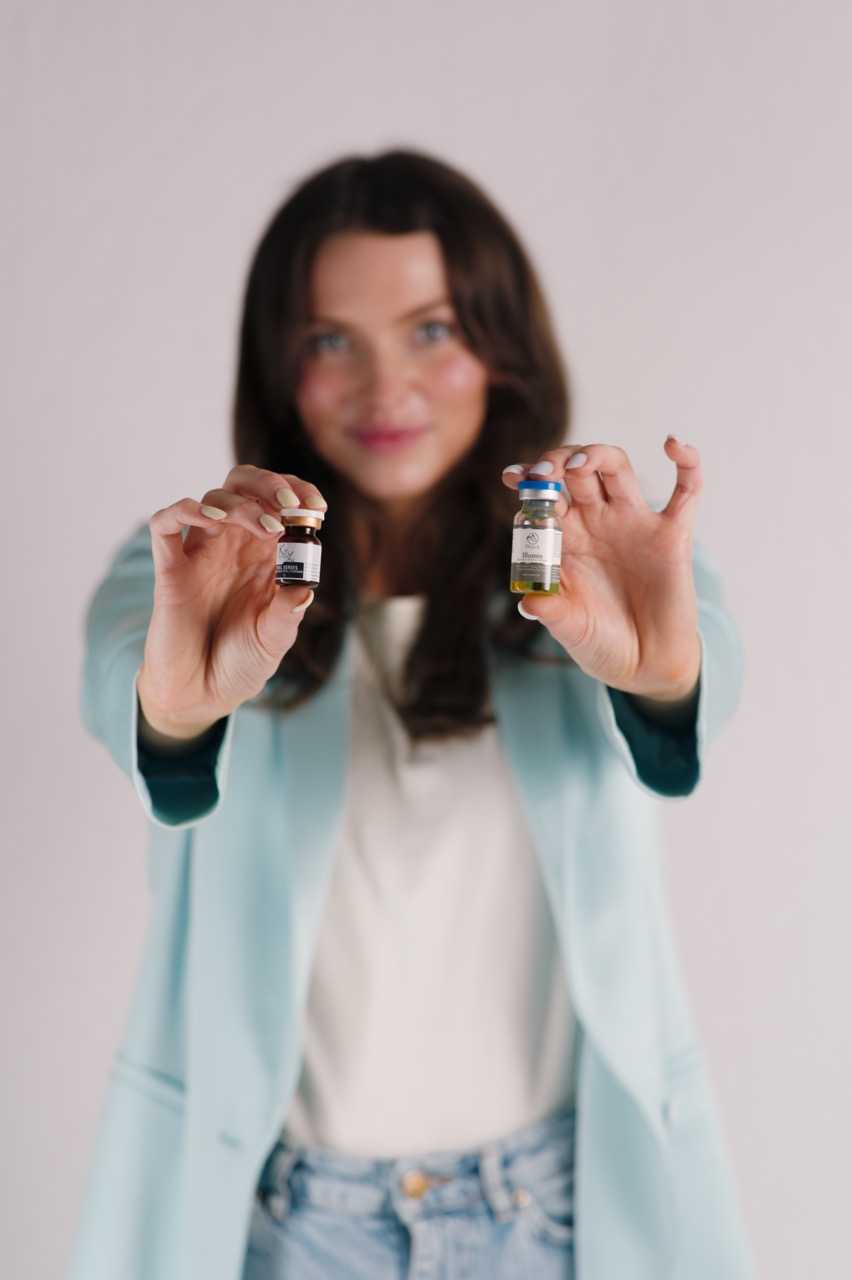 image of facial treatment being performed