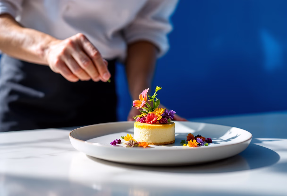 image of kitchen during service (for a fine dining restaurant)
