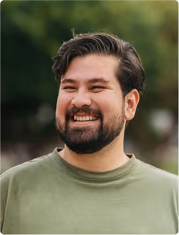 Man with beard smiling
