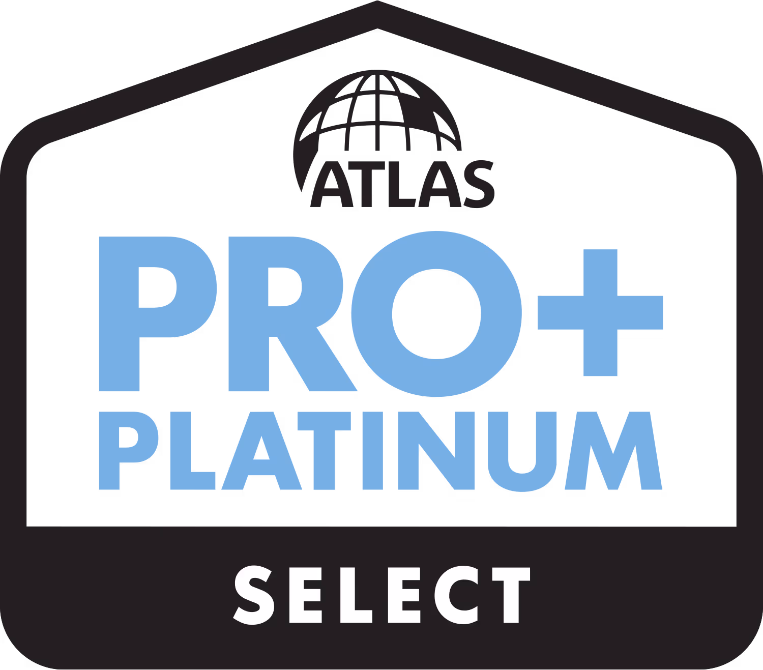 Atlas Pro+ Preferred Contractor Badge, Golden Eagle Roofing is a Platinum rated contractor
