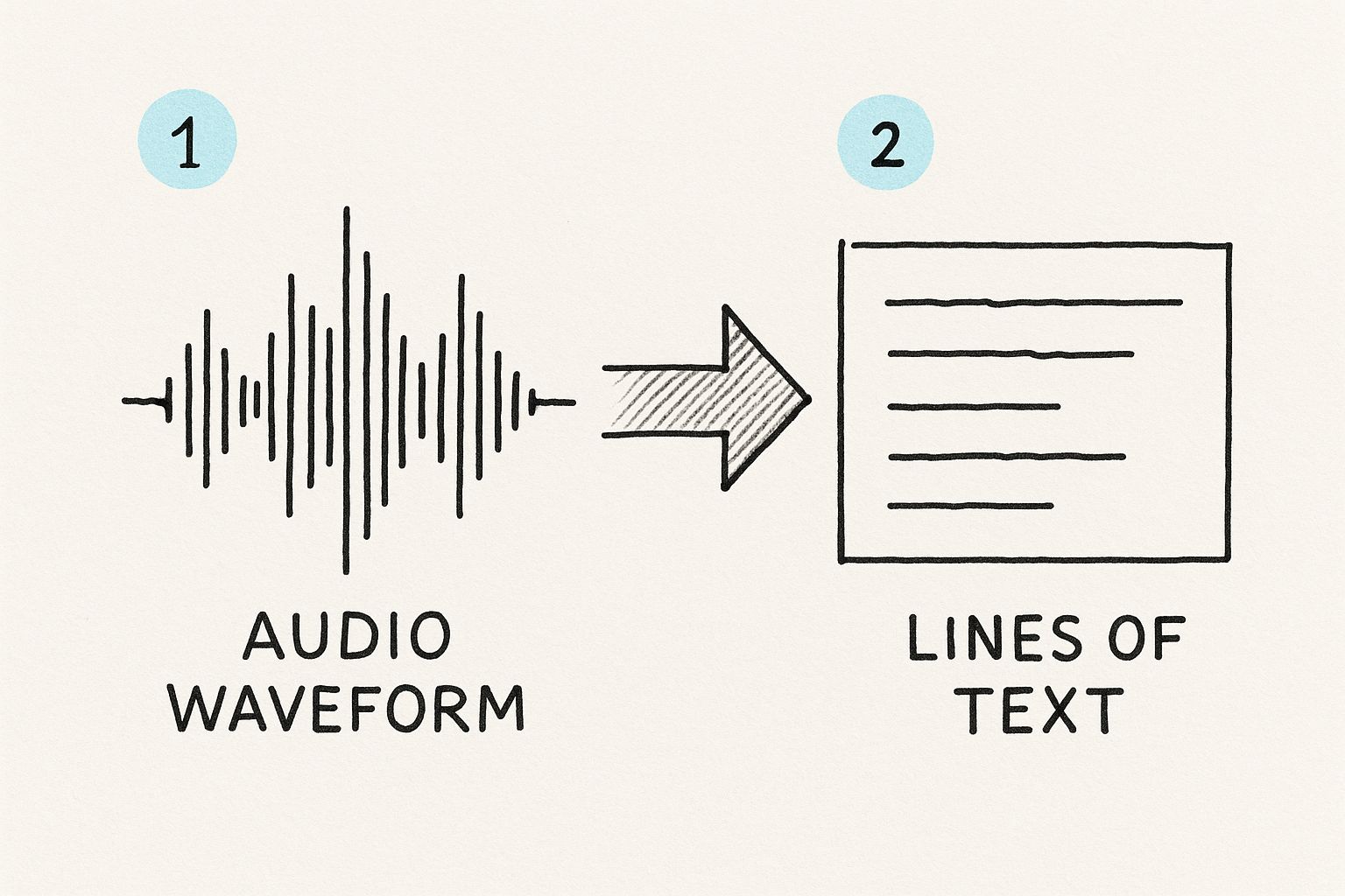 Infographic about auto transcribe software