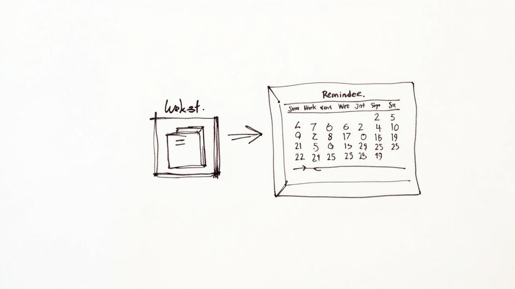 A digital dashboard showing task progress with checkmarks and charts, symbolizing accountability.