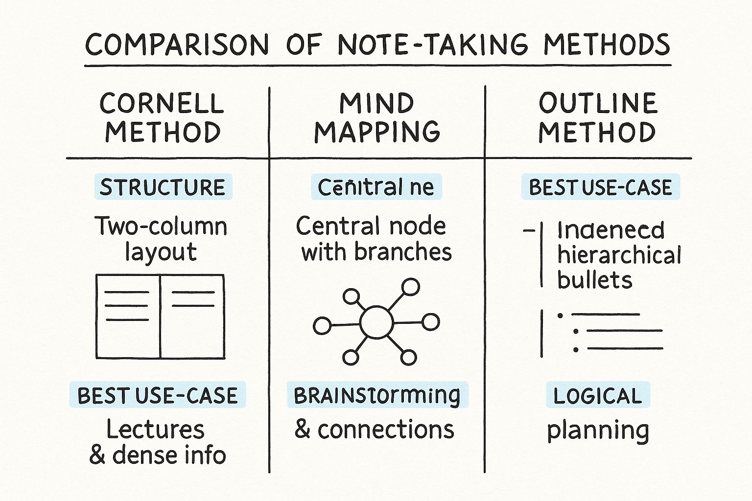Infographic about how to improve note taking skills