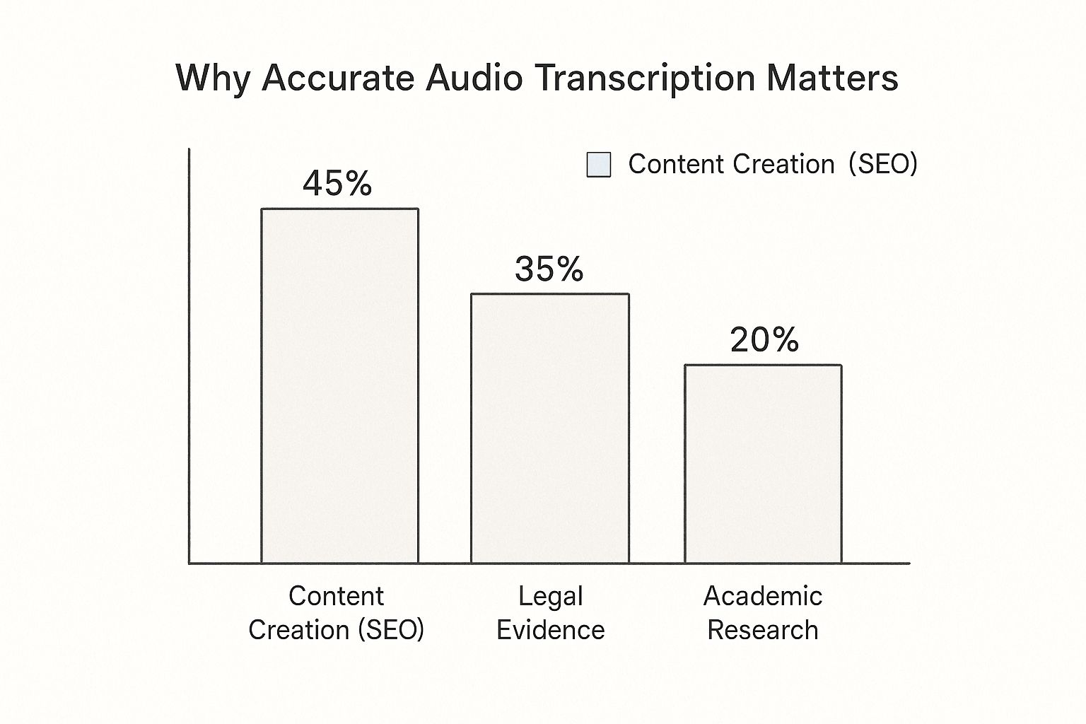 Infographic about how to transcribe audio files