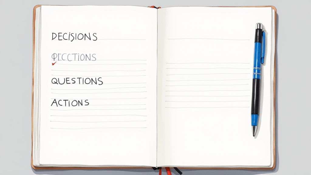 A person actively listening and taking notes during a meeting.