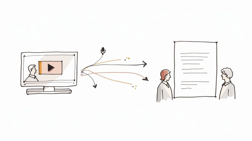 Your Guide to Using a Video to Text Converter