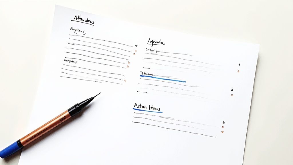 Your Practical Guide to an Effective Meeting Minutes Format