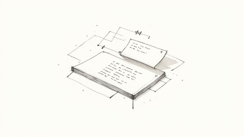 An iPhone displaying the Voice Memos app, with sound waves visible on the screen, ready for transcription.