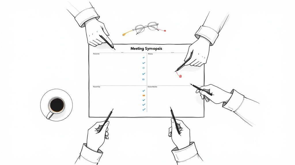 A Practical Meeting Synopsis Template to End Useless Meetings