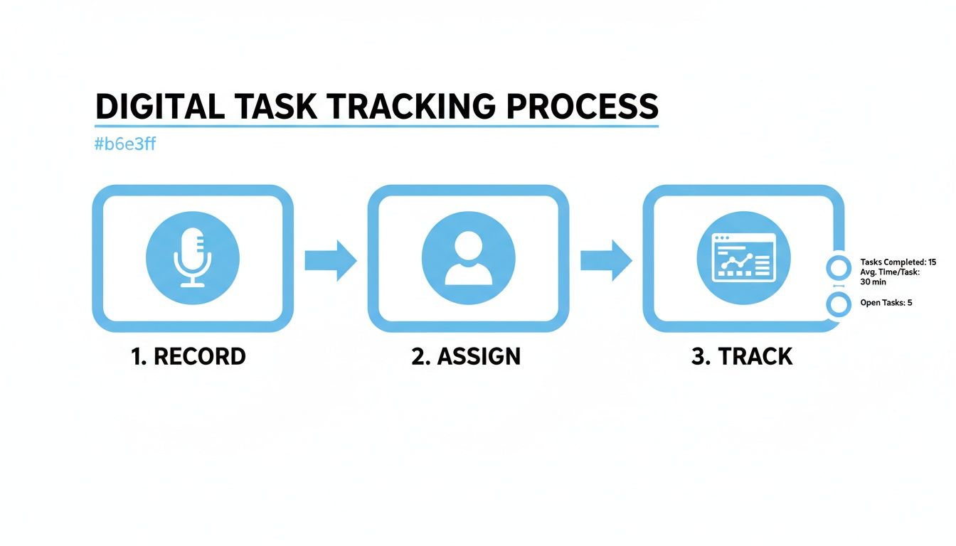 Infographic about action item list