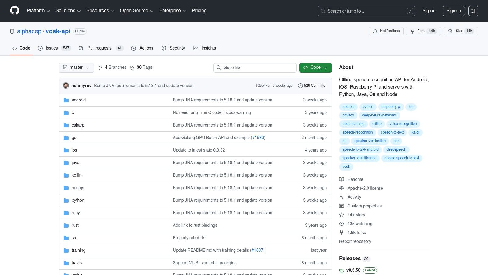Vosk (open-source, offline)