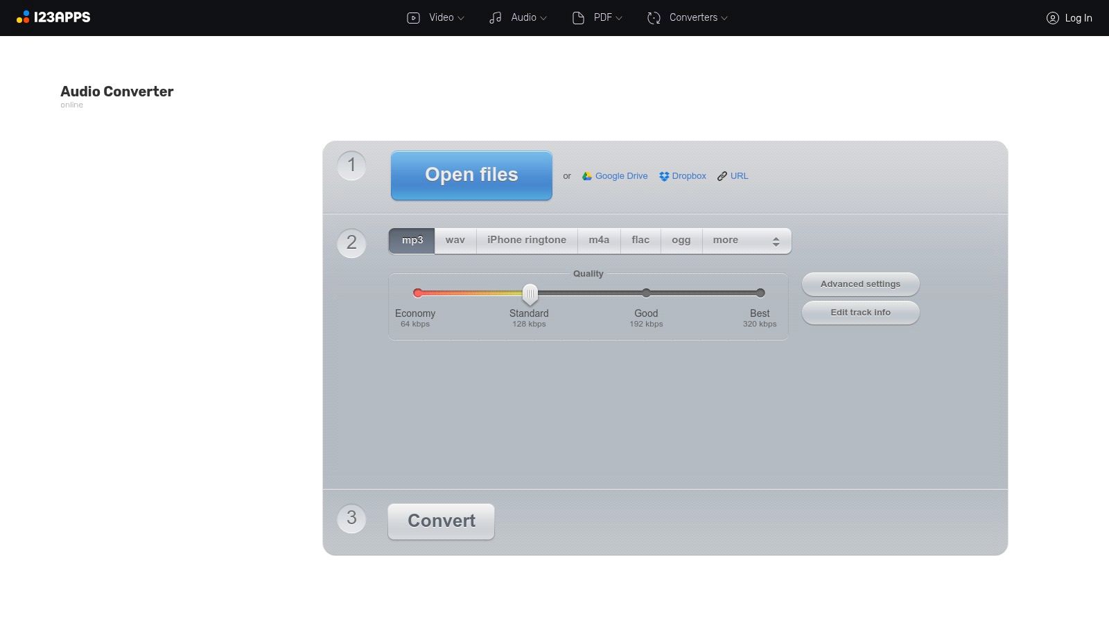 Online Audio Converter (123apps)