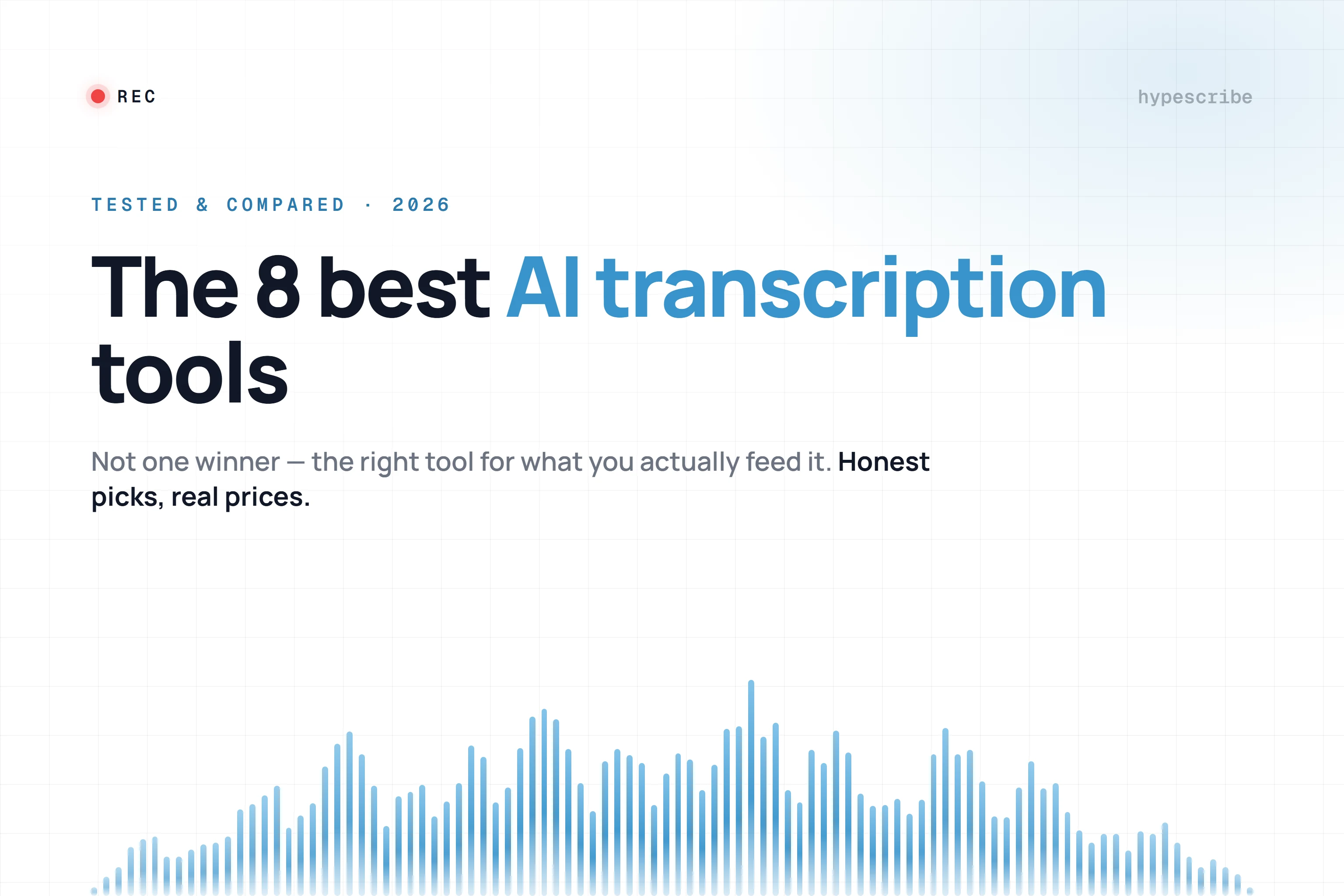 8 Best AI Transcription Tools in 2026 (Tested & Compared)