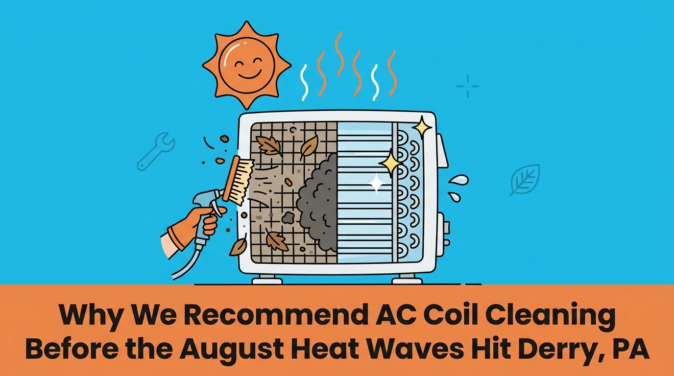 Why We Recommend AC Coil Cleaning Before the August Heat Waves Hit Derry