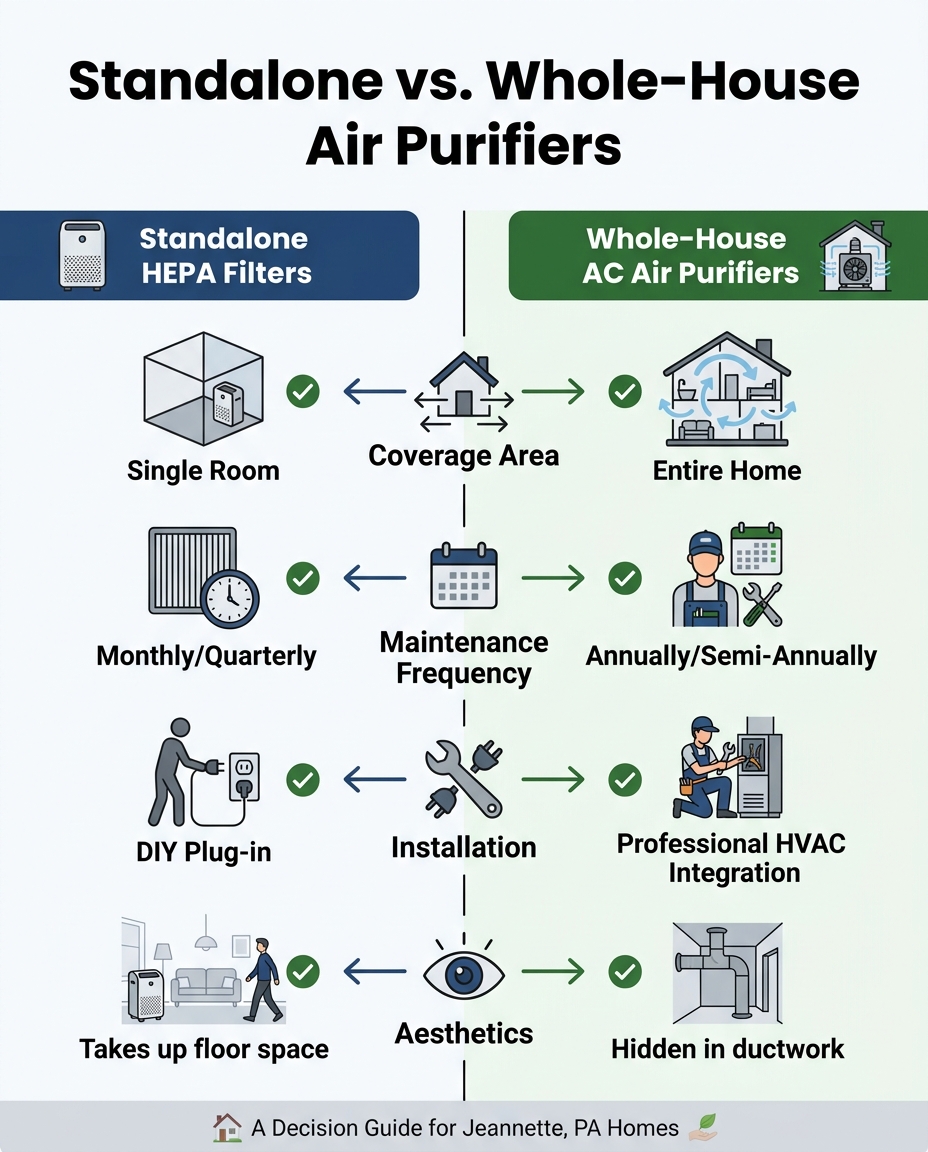 Standalone vs. Whole-House Air Purifiers