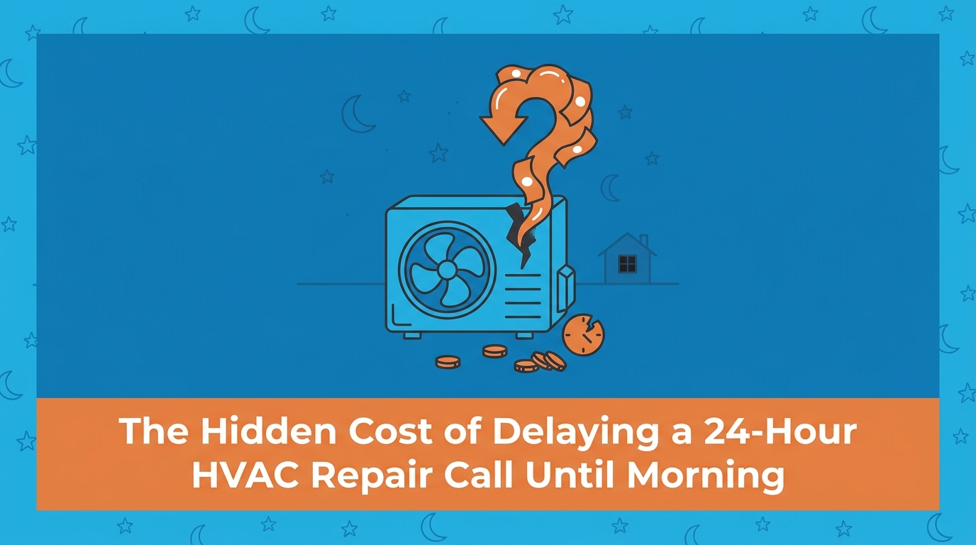 The Hidden Cost of Delaying a 24-Hour HVAC Repair Call Until Morning