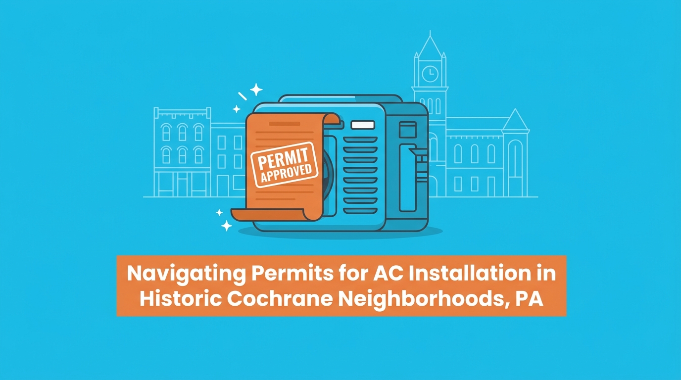 Navigating Permits for AC Installation in Historic Cochrane Neighborhoods