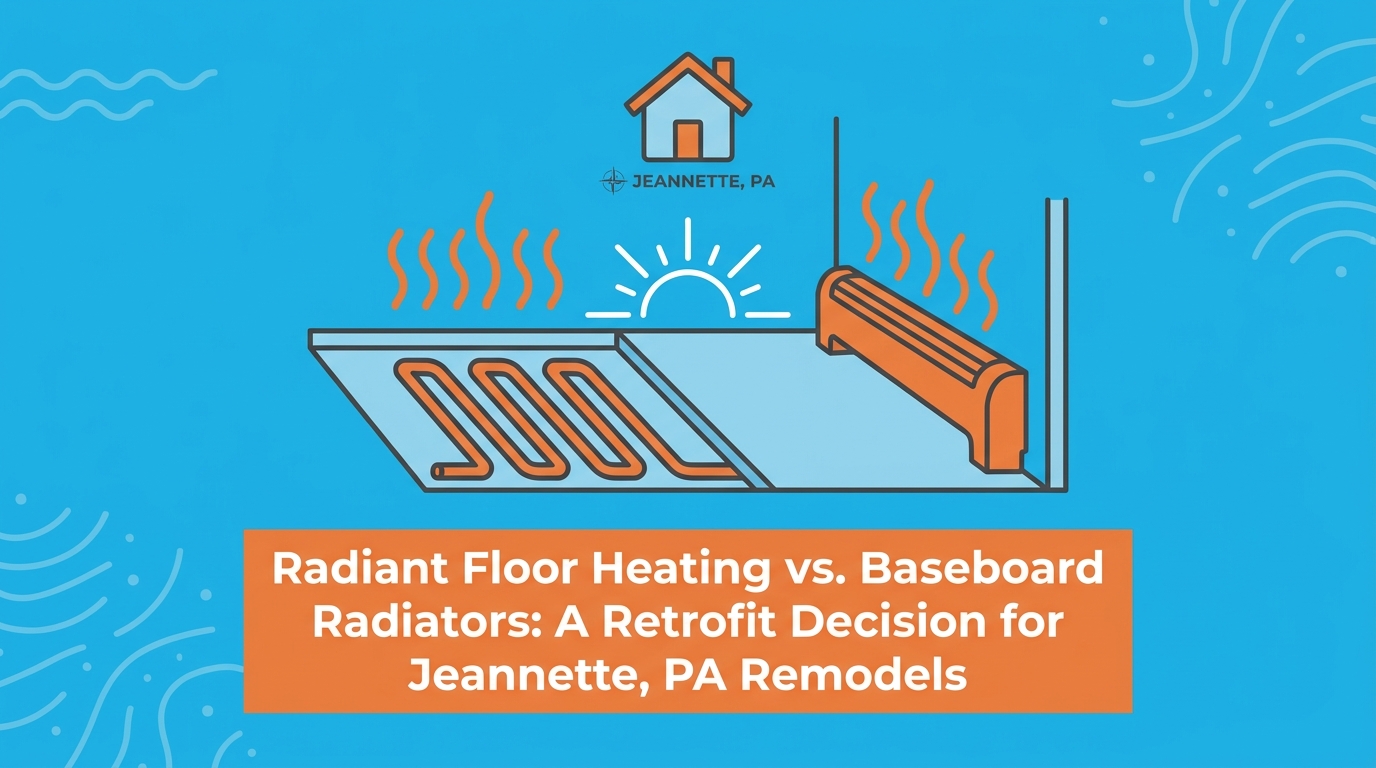 Radiant Floor Heating vs. Baseboard Radiators: A Retrofit Decision for Jeannette Remodels