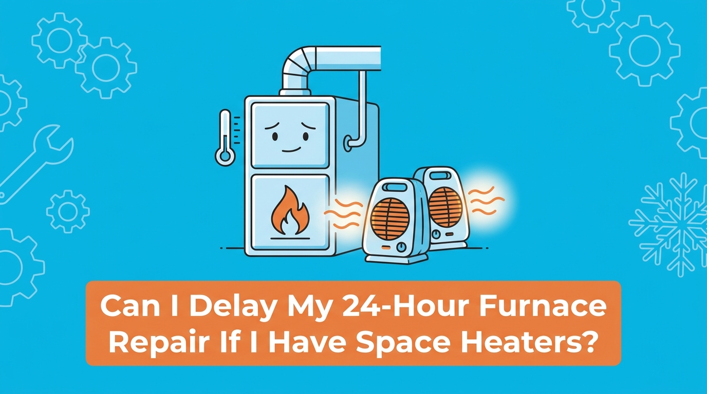 Can I Delay My 24-Hour Furnace Repair If I Have Space Heaters?