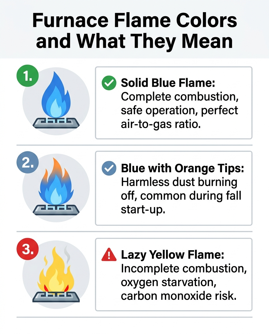 Furnace Flame Colors and What They Mean