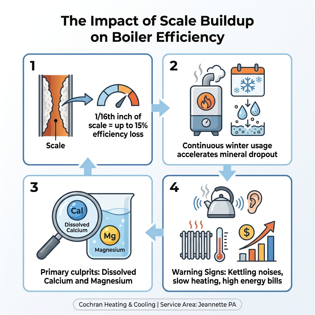 The Impact of Scale Buildup on Boiler Efficiency