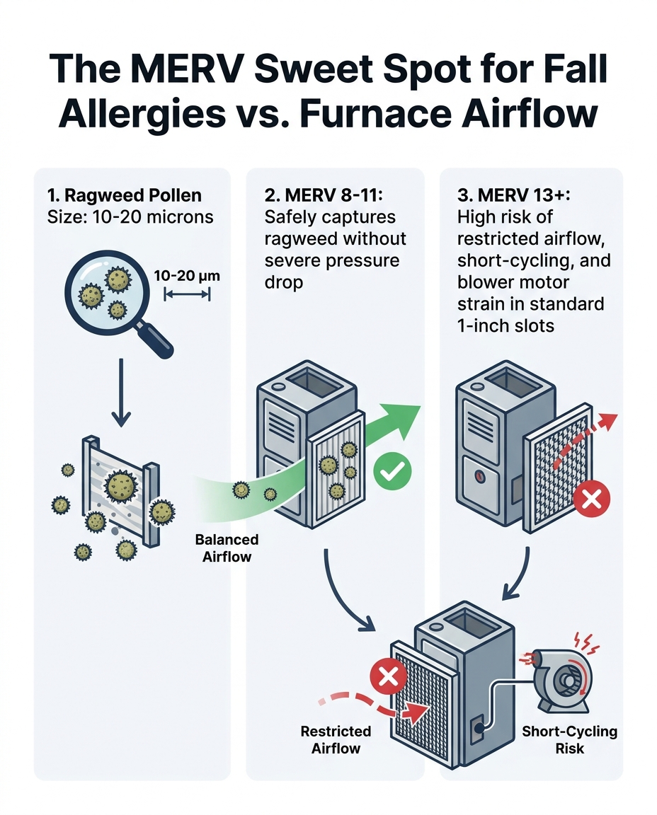The MERV Sweet Spot for Fall Allergies vs. Furnace Airflow