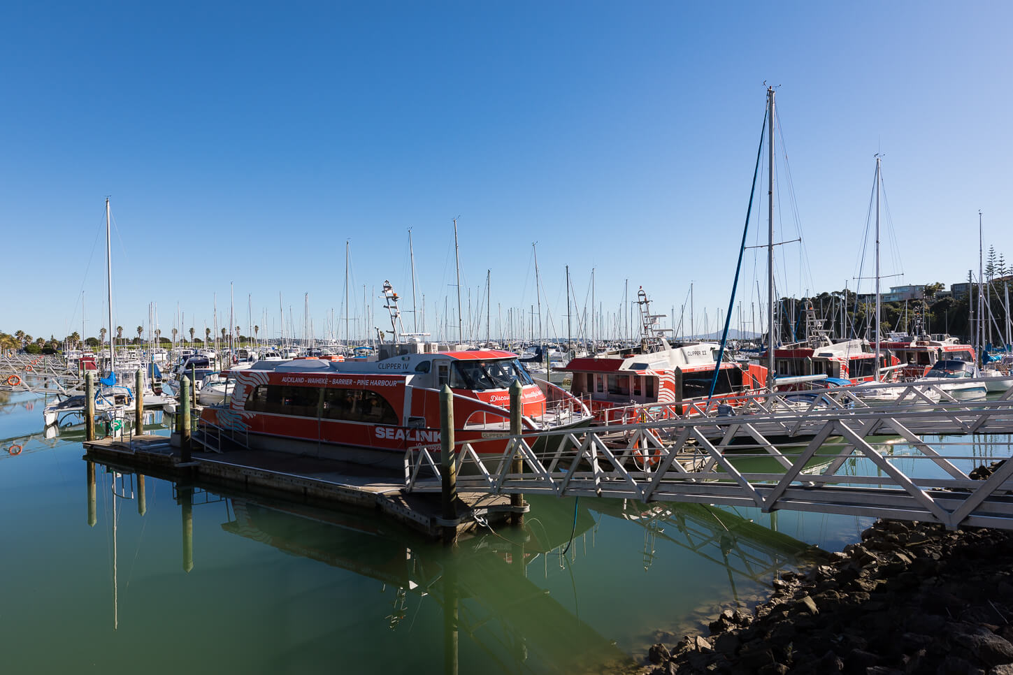 Pine Harbour Marina waterfront and berth facilities