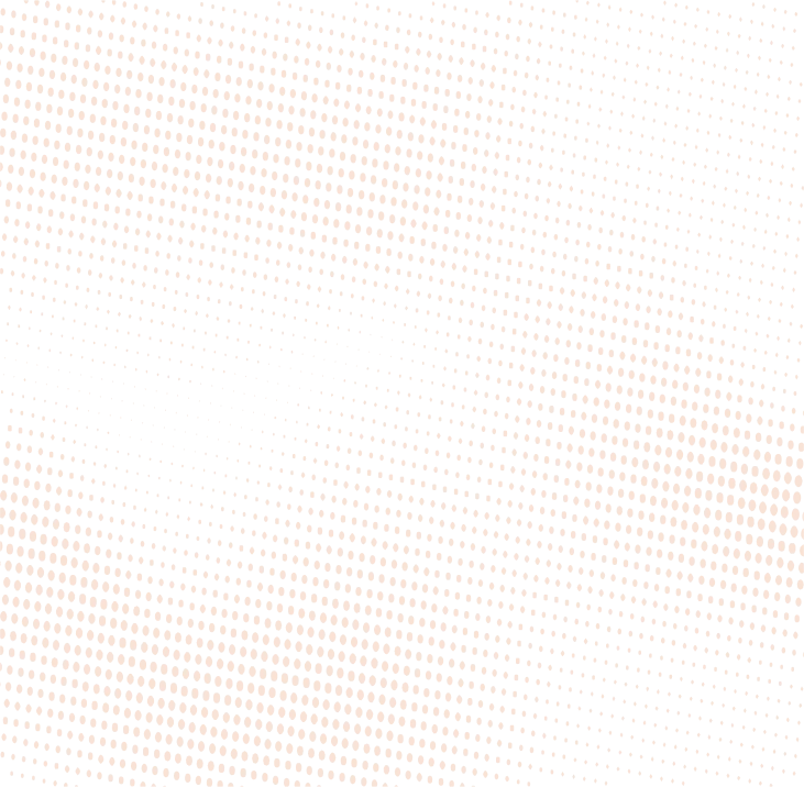 Orange dots arranged in a wave-like halftone pattern on a black background.