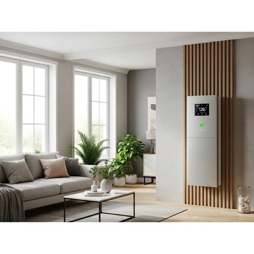 Modern, energy-efficient HVAC equipment installed in a home