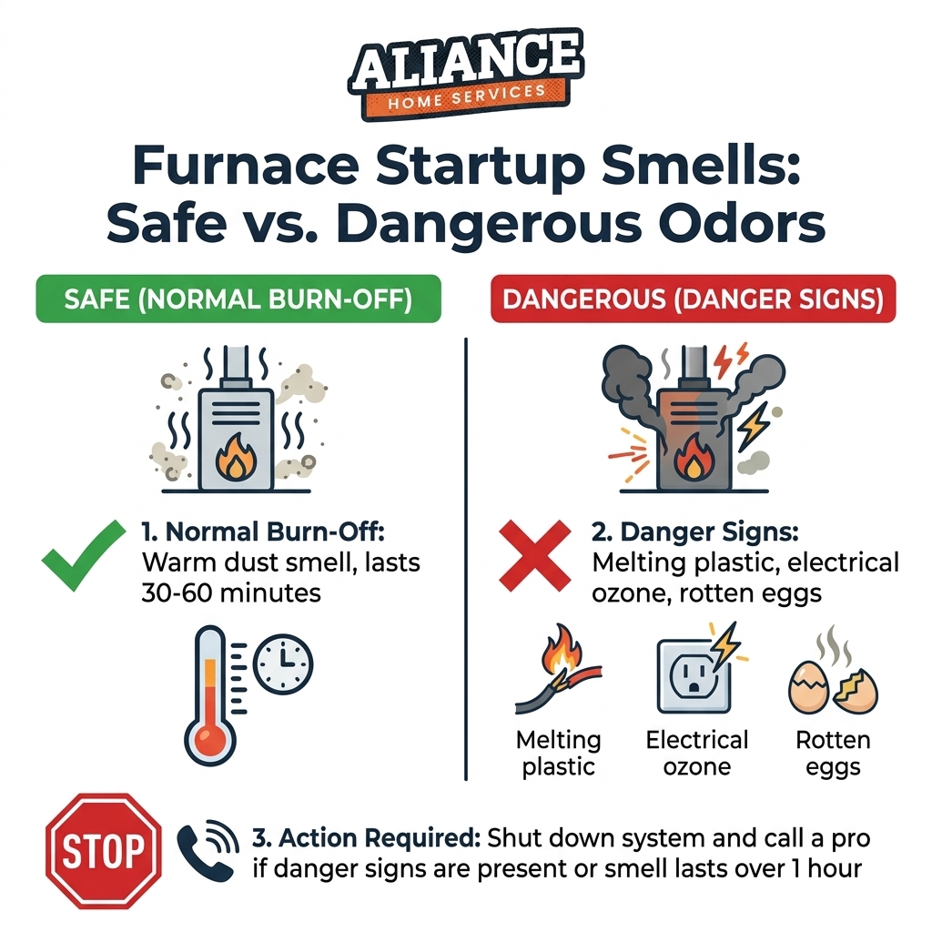 Furnace Startup Smells: Safe vs. Dangerous Odors