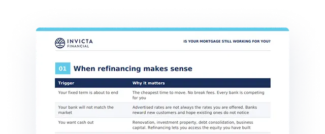 mortgage refinance step one