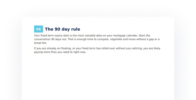 The 90 day rule