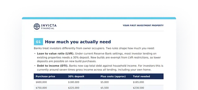 first investment step one