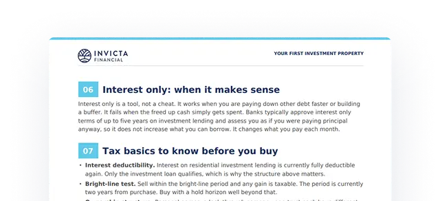 first investment step six and seven