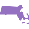Massachusetts state shape logo