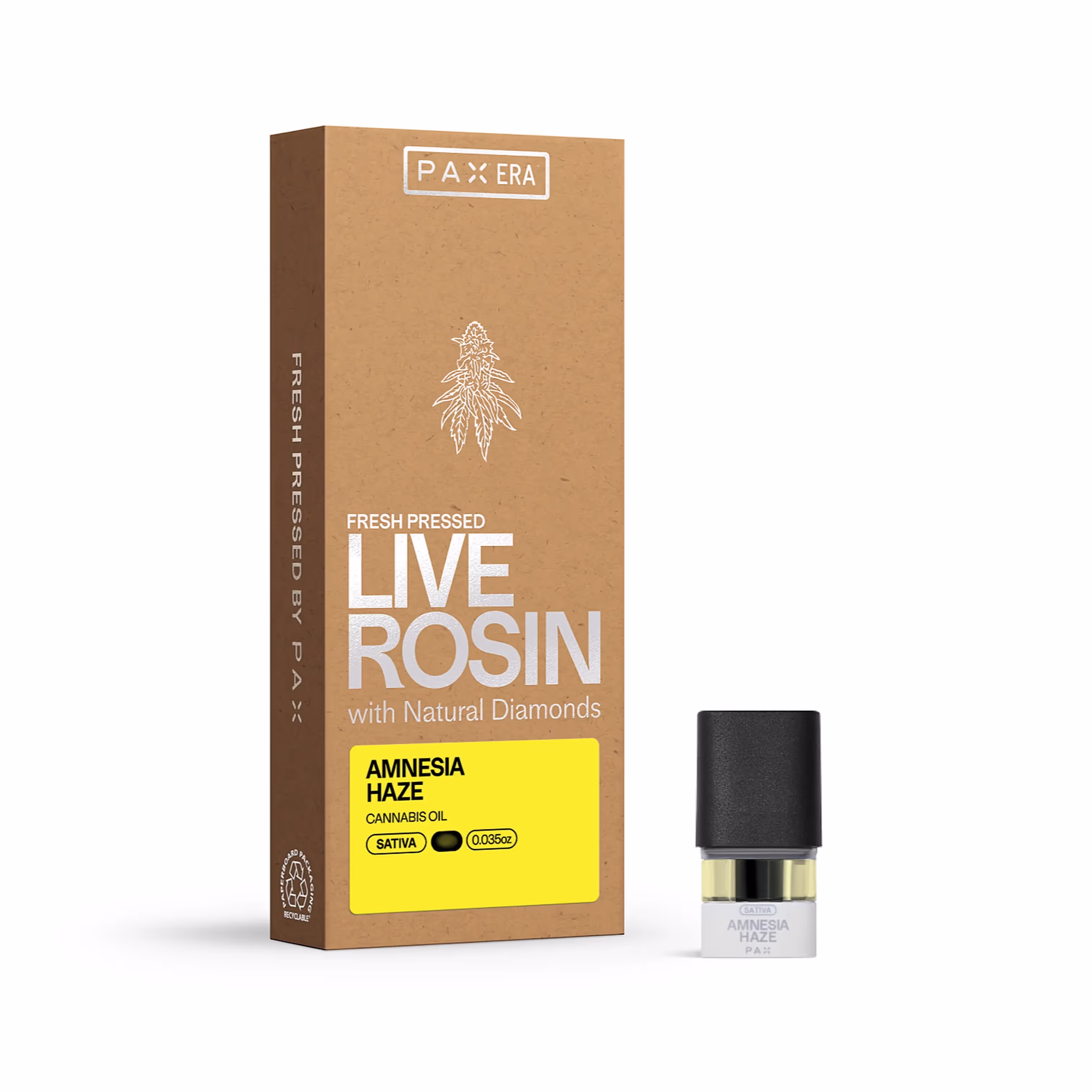 Amnesia Haze | Live Rosin with Diamonds Pax Pod | 0.5g