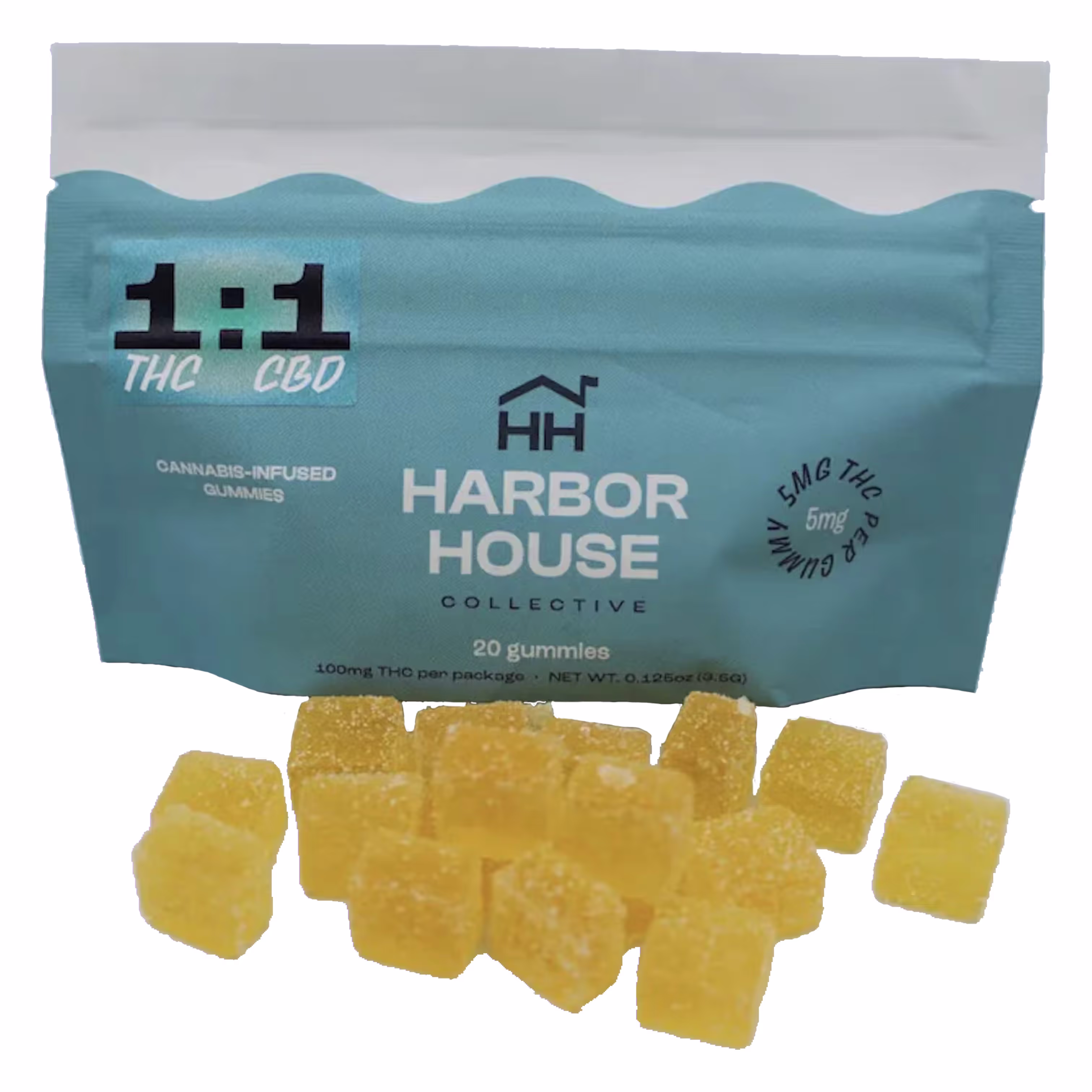 Tropical Sunrise | Albariño 1:1 THC:CBD Rosin Gummies | 20pk