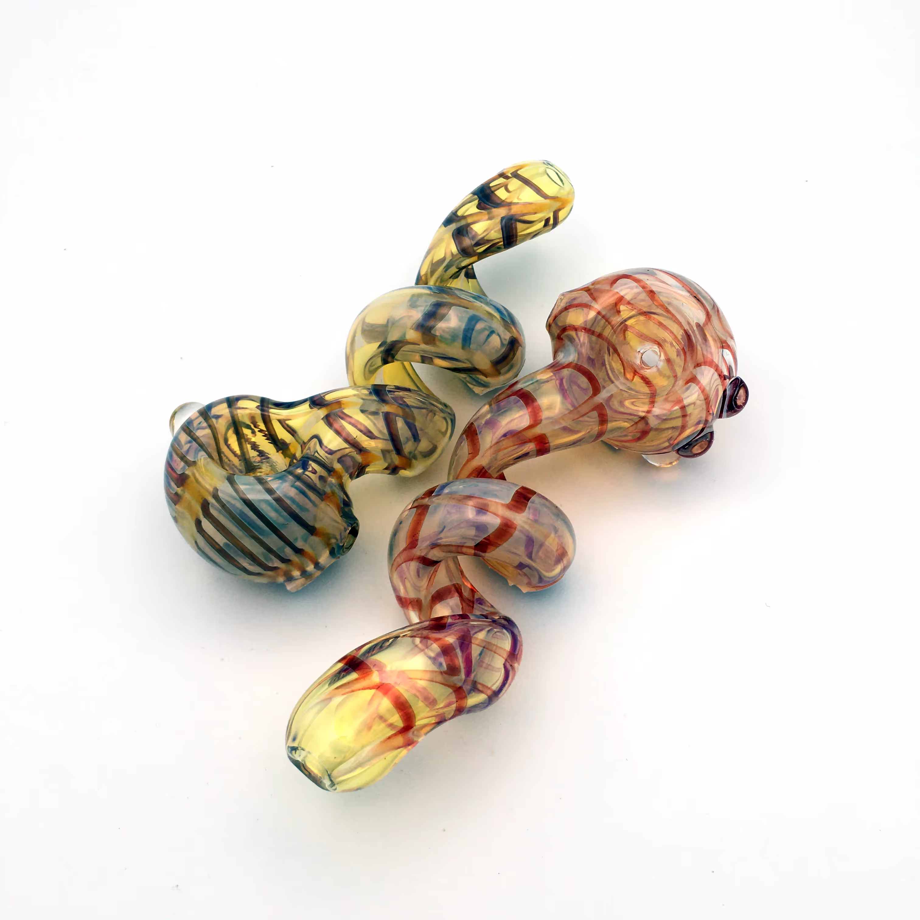 WR Color Fume Corkscrew Pipe | Jellyfish