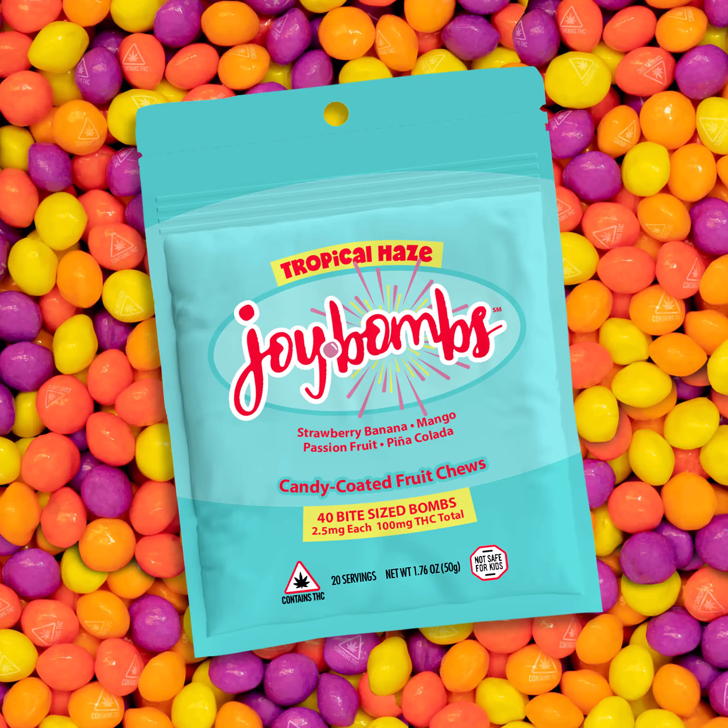 Candy Coated Tropical Haze Fruit Chews | 40pk