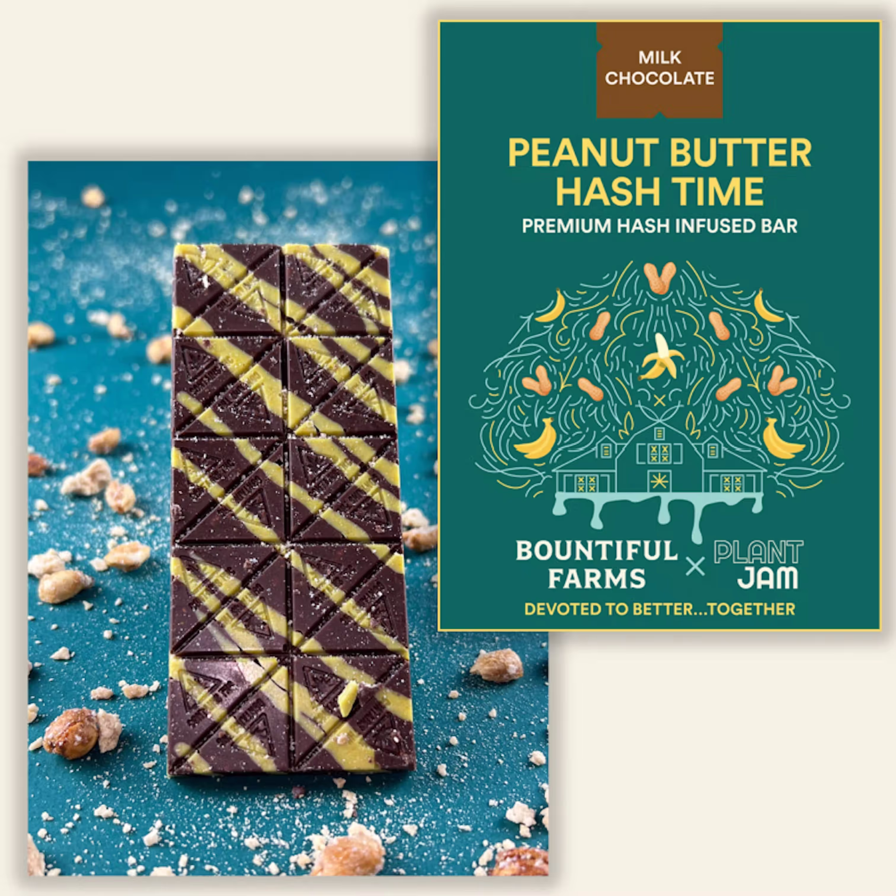 Peanut Butter Hash Time Chocolate Rosin Bar | 20pk