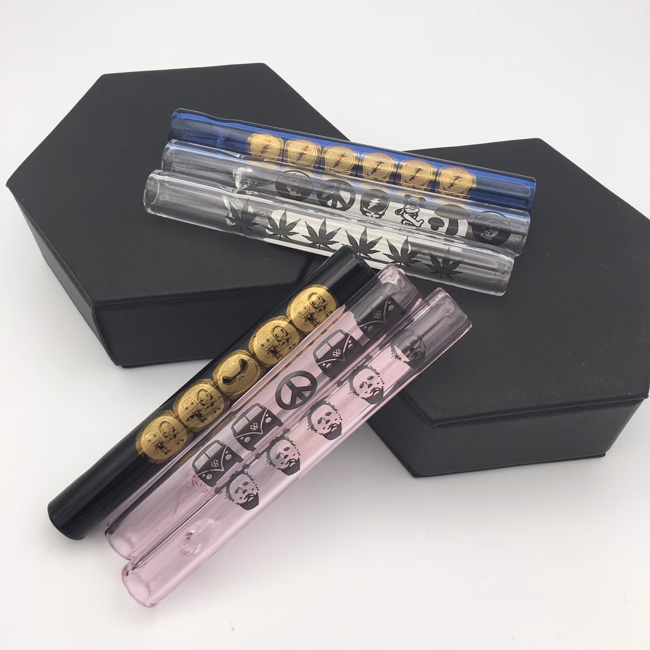Decorated Chillum | Hendrix Glass