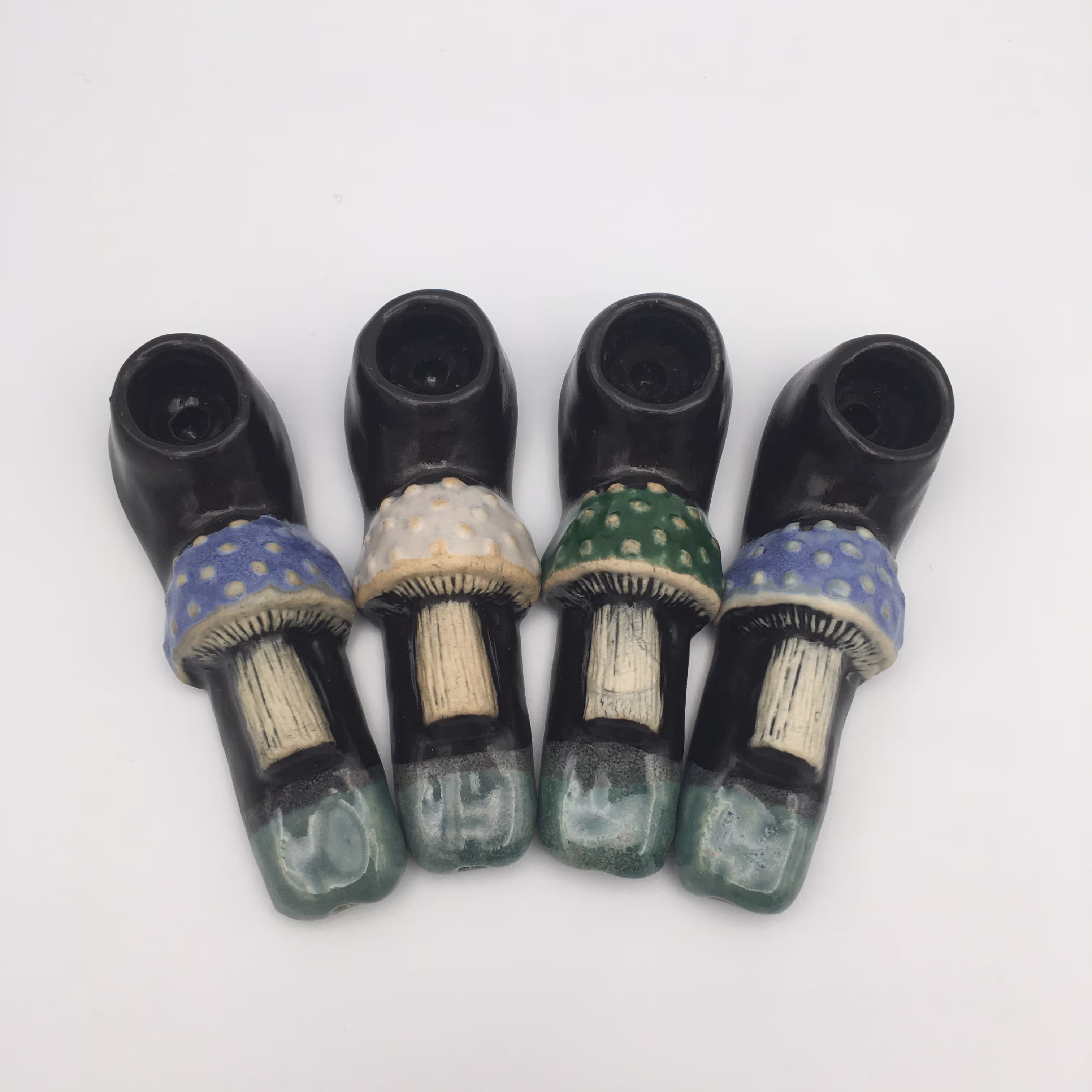 Small Decorated Pipe | JM Ceramics