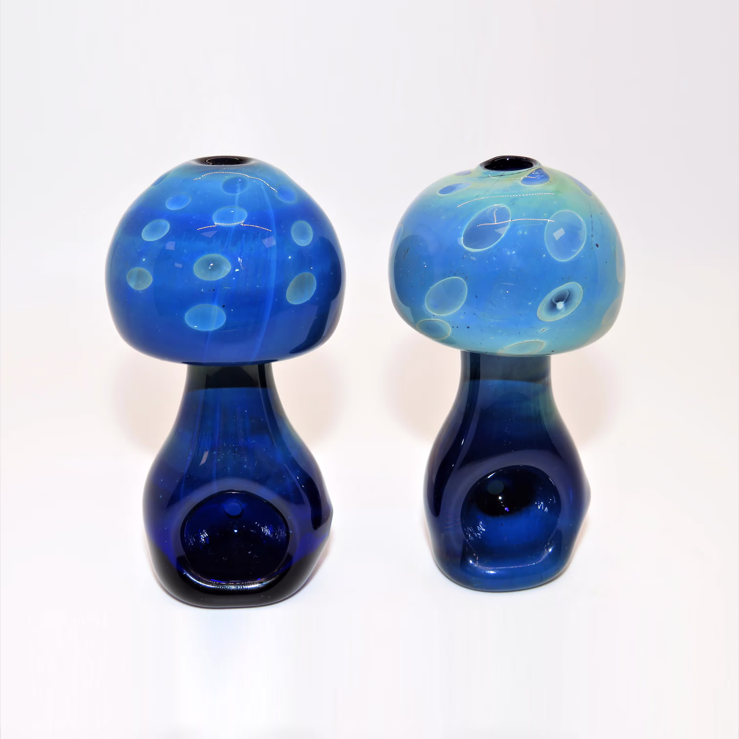 Cobalt Fume Mushroom Pipe | Jellyfish